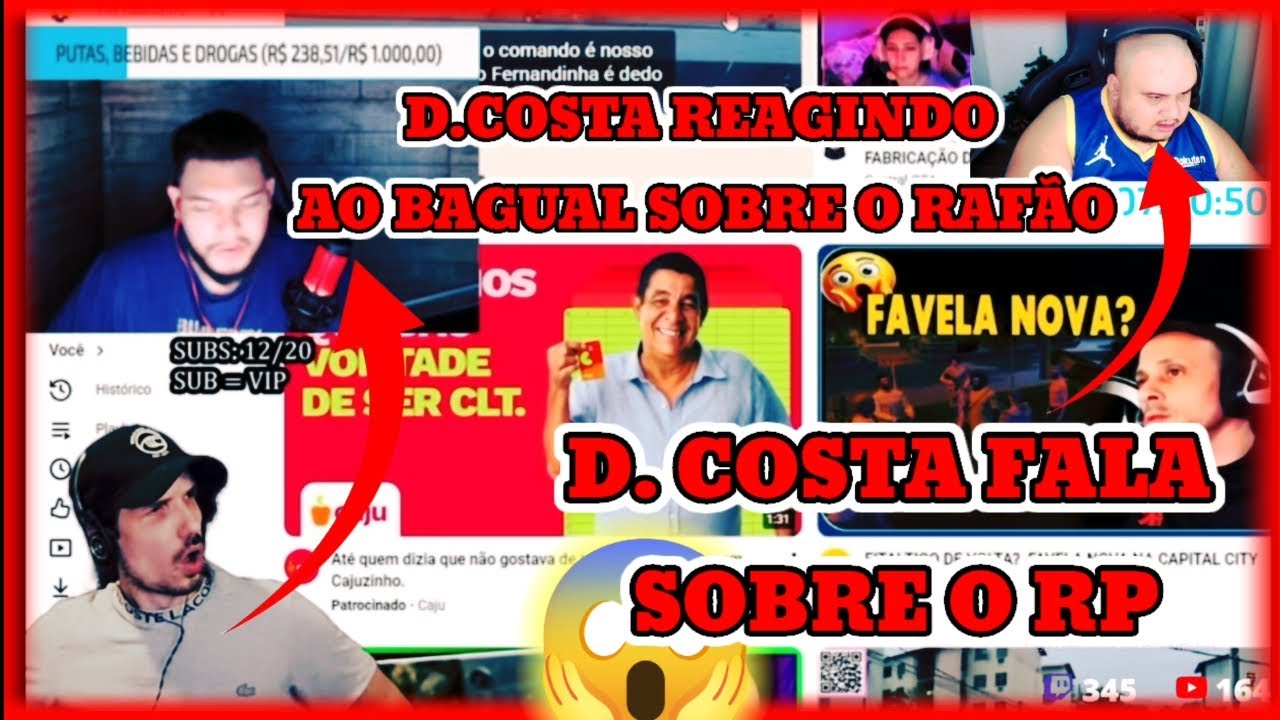🔥NÃO ACREDITO😱 D.COSTA FALOU TUDO SOBRE O GTA RP