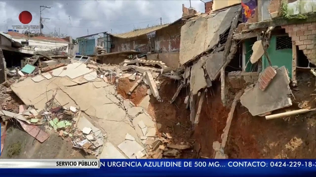Viviendas se derrumbaron en Petare tras las recientes lluvias – El Noticiero