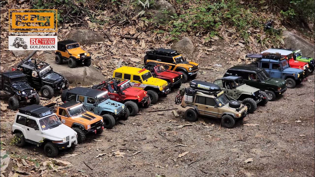 RC Car Team Trail - Forest Rock Crawling 3 - ASMR (TRX4, SCX10 II, RC4WD, BRX02, MST-CMX, Vanquish)
