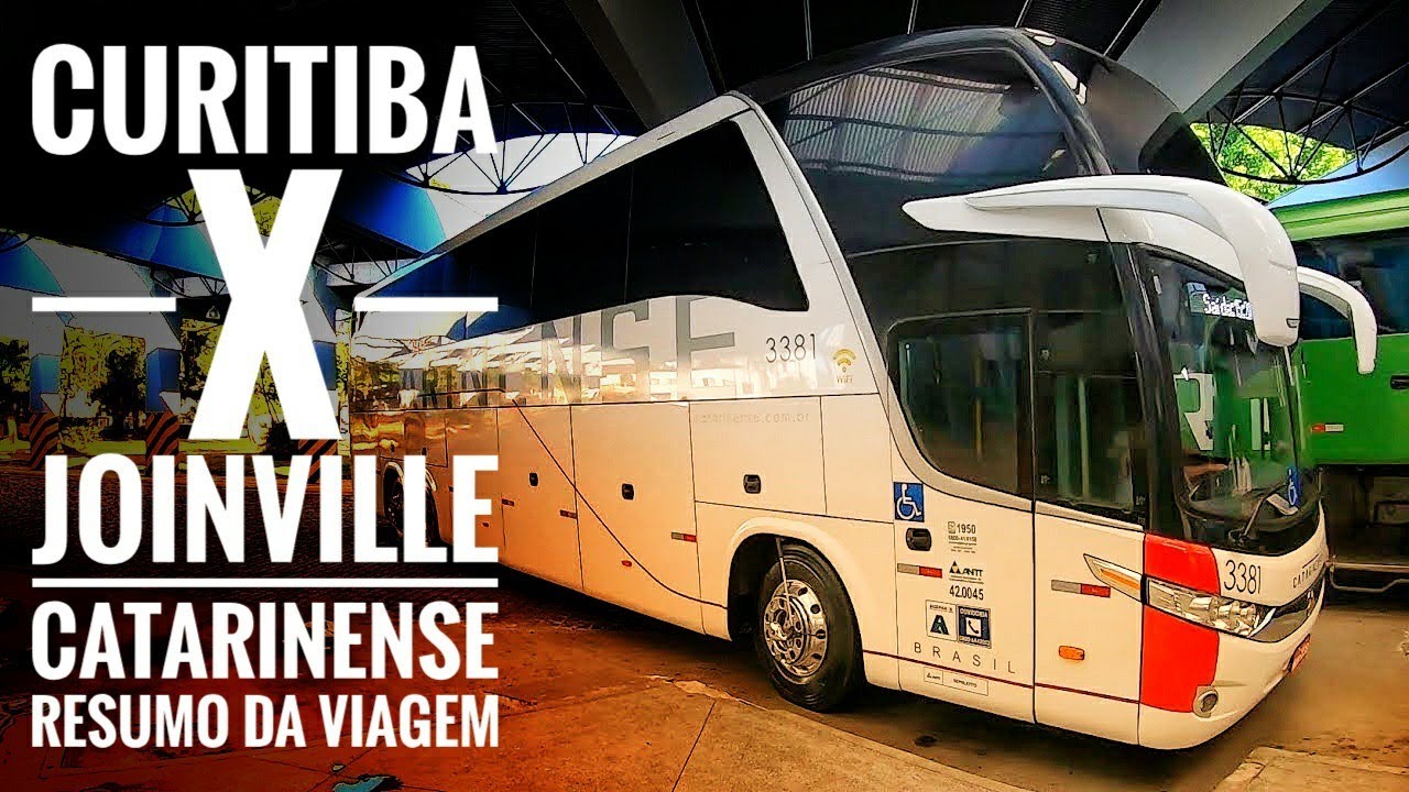 VIAGEM de CURITIBA para JOINVILLE pela CATARINENSE | Viajando no SEMI LEITO na SORTE