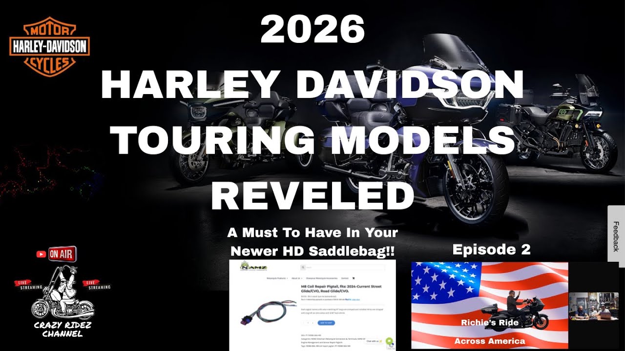 HARLEY DAVIDSON SET TO SHOW NEW TOURING MODELS-A MUST HAVE FOR NEWER HARLEY TOURING BIKES