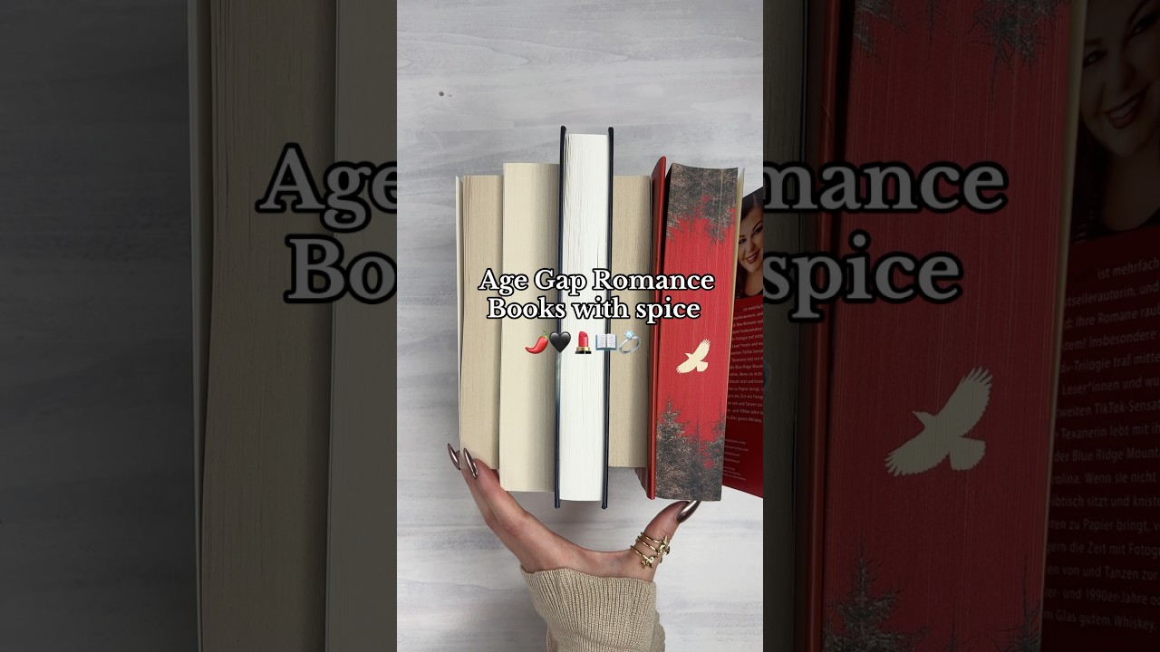 Age gap romance books with spice & age difference 📖🖤 #booktube #bookish #booktok #agegap