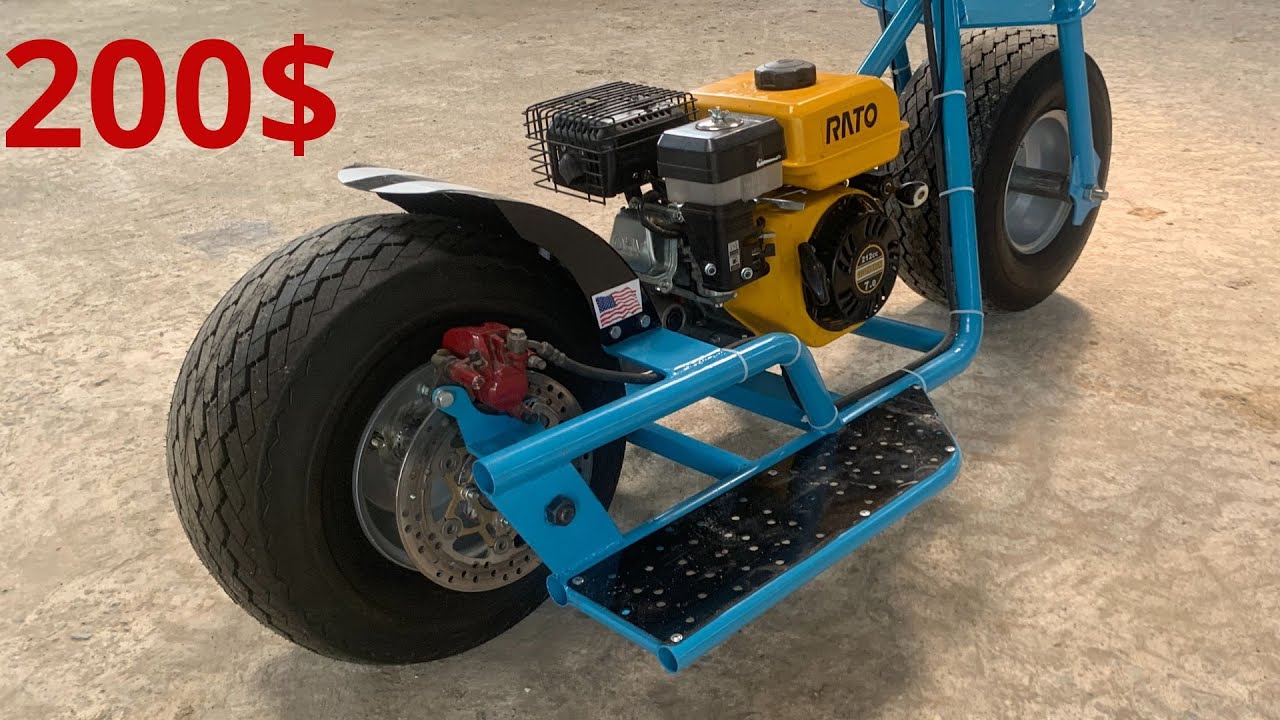 $200 DIY Mini Bike – Crazy Fat-Tire Engine-Powered Build!