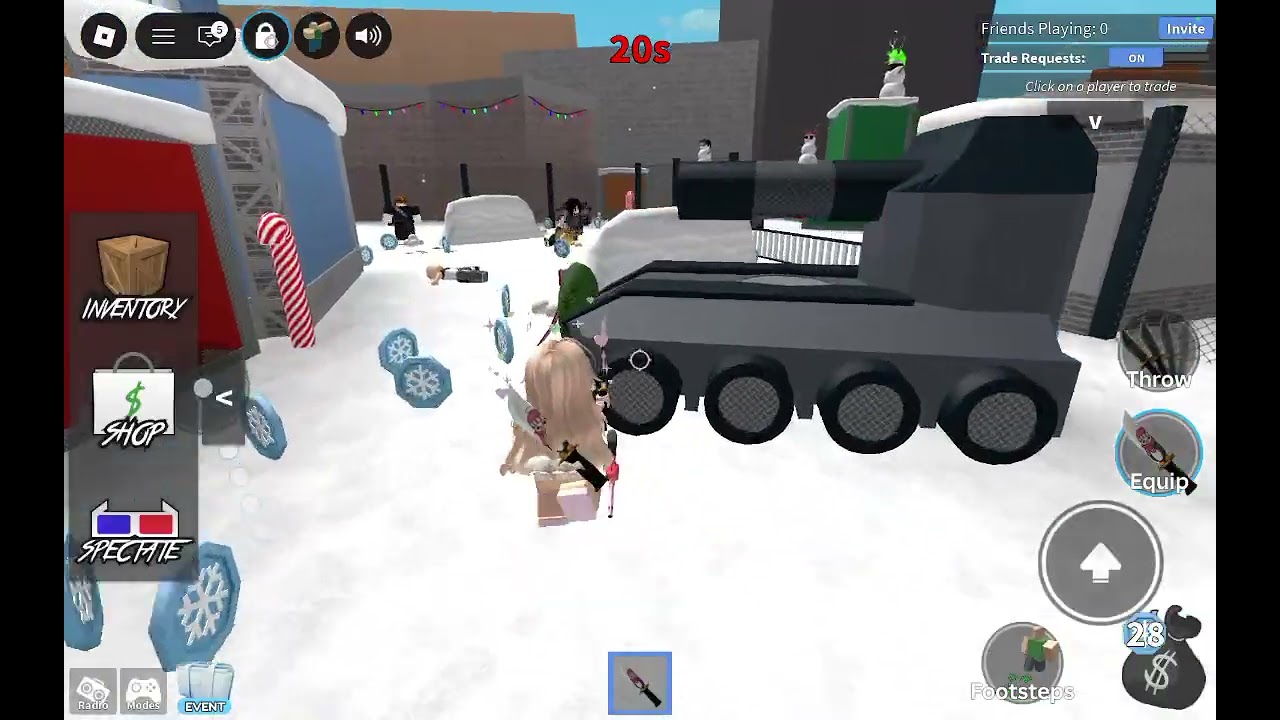 Hi guys playing murderer mystery 2 I'm so noob