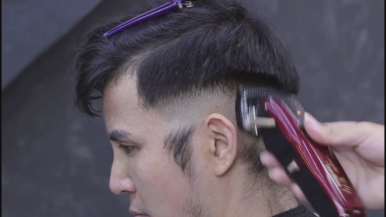Hướng dẫn fade nhặt sạn trên đầu lồi lõm - Mid fade undercut - Thành Mán Barber
