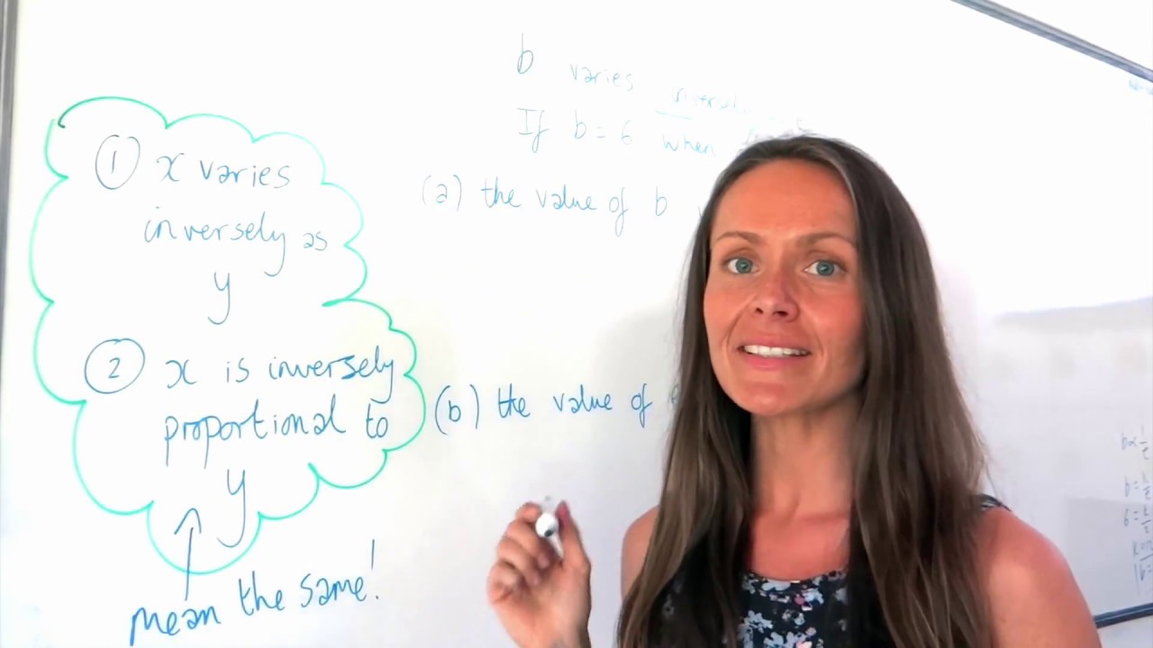 The Maths Prof: Inverse Variation/Proportion