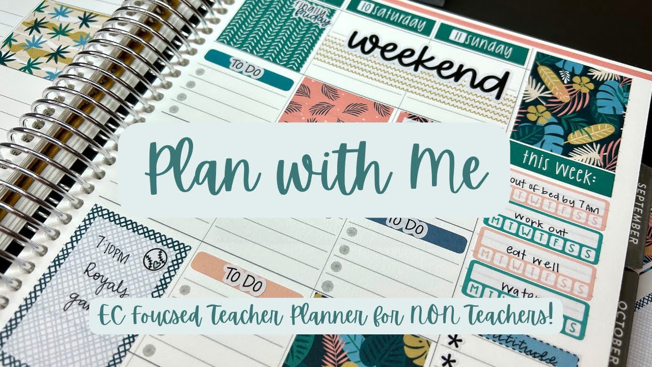 Plan with Me // EC Weekly Planner // August 5th - 11th
