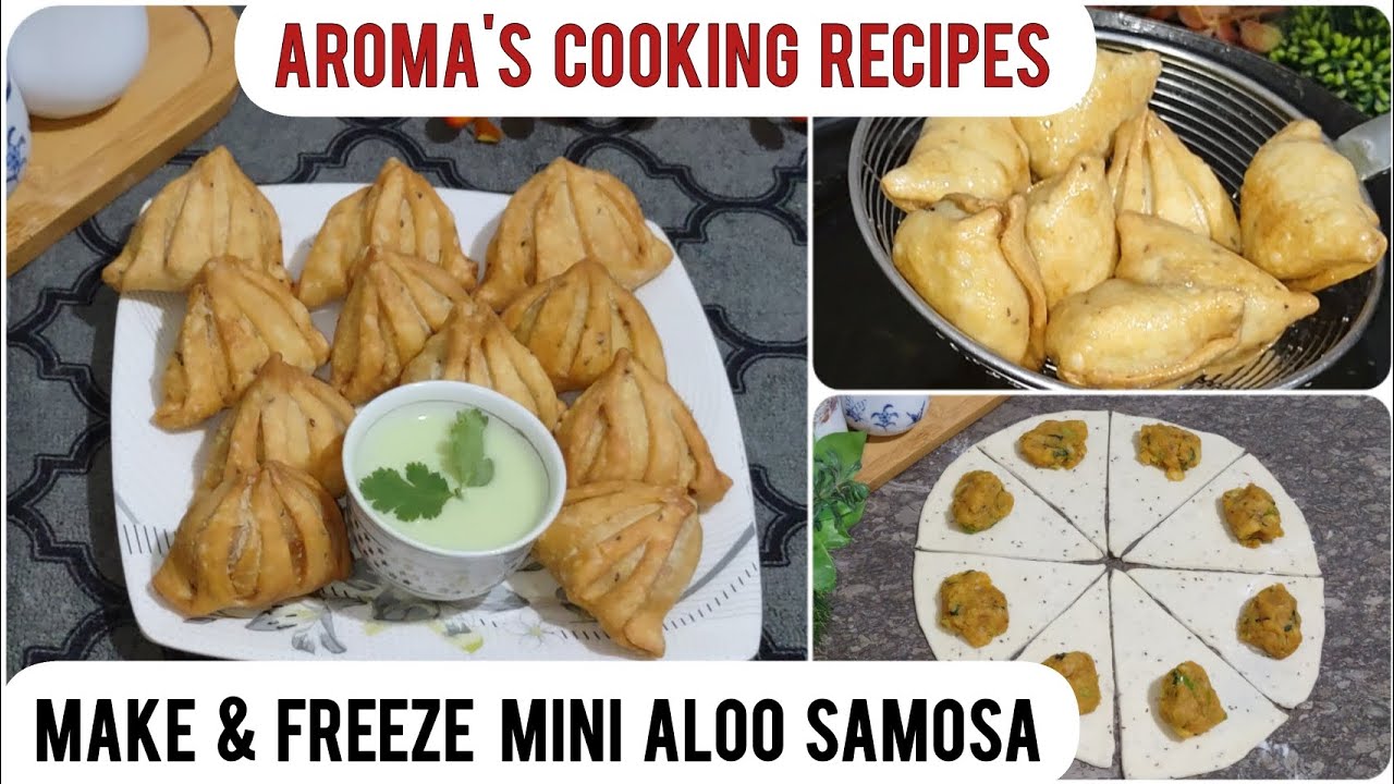 One Bite Aloo Samosa Recipe| Make & Freez Mini Aalo samosa| Iftar Recipe
