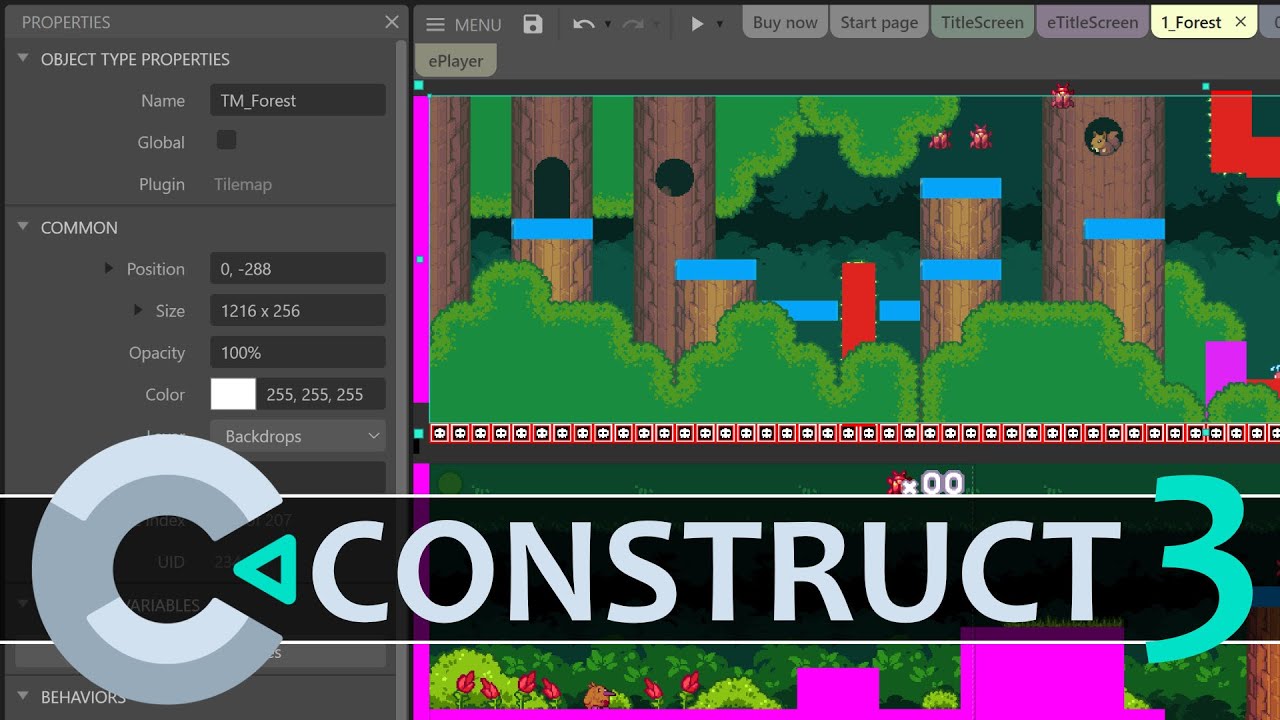 Практический опыт использования игрового движка Construct 3