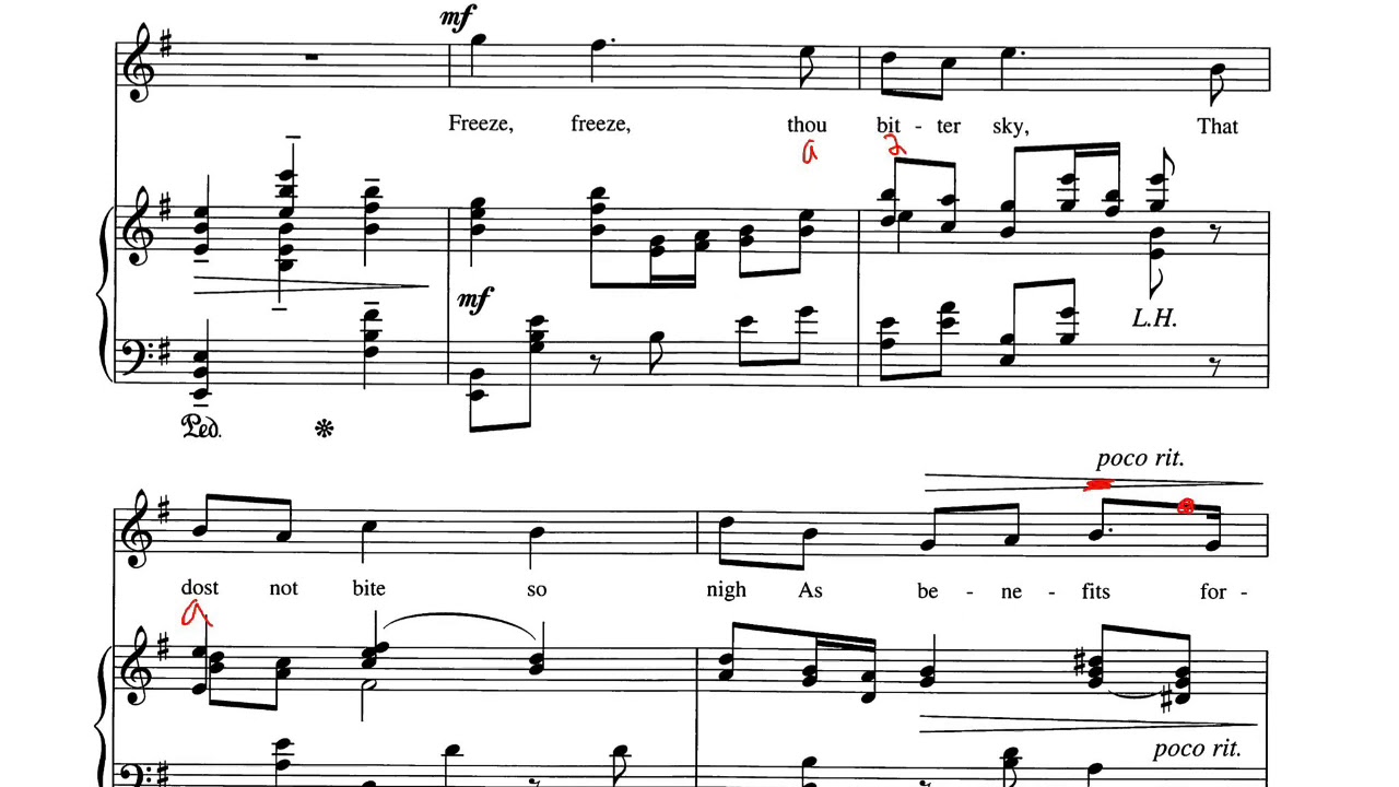 Blow, Blow, Thou winter wind - Quilter(Piano)