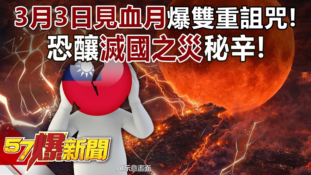 3月3元宵見血月！爆「雙重詛咒」現身恐釀「滅國之災」秘辛！  - 康仁俊 徐俊相《57爆新聞》20260226-3