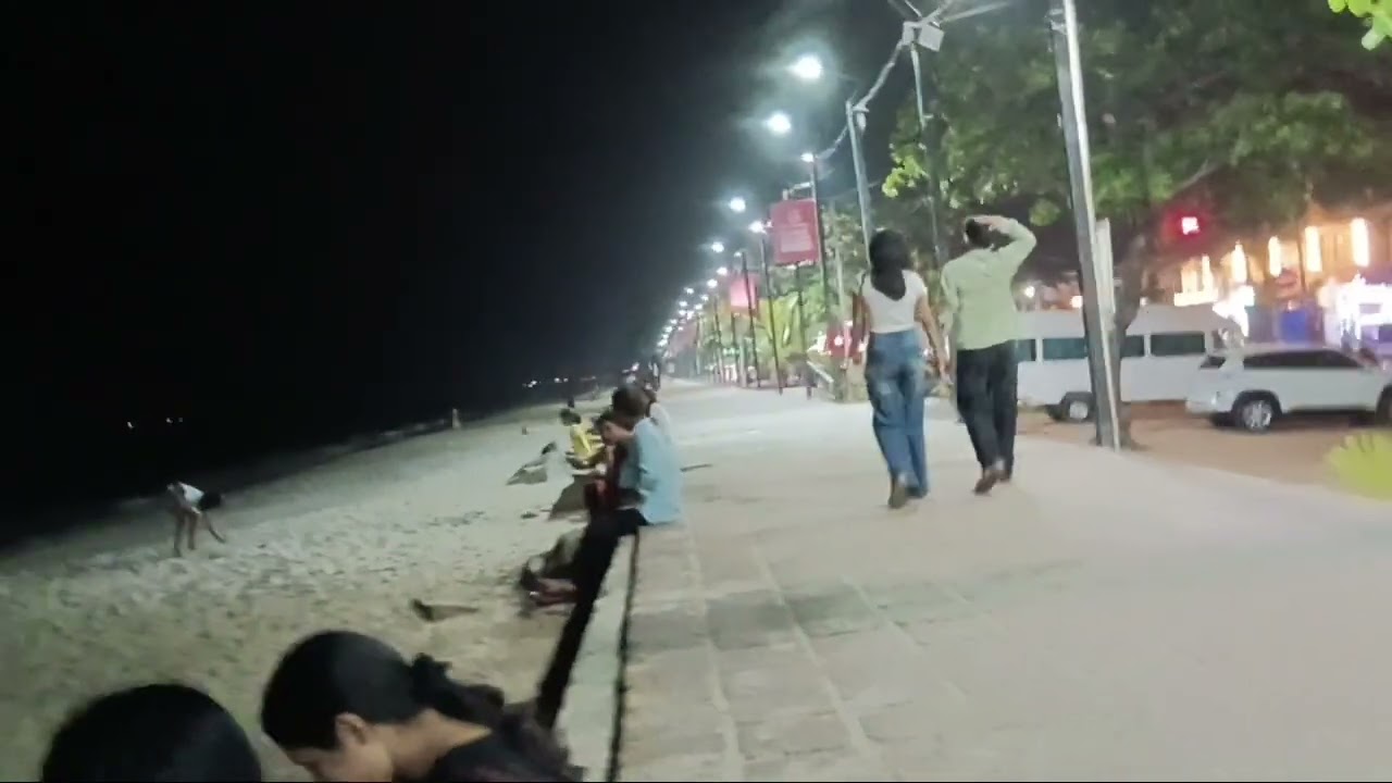 Cherayi Beach  at night  10.40 PM