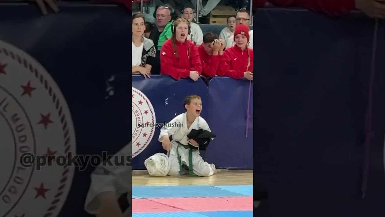 best emotions from a #knockout at the 7th WKB European #Kyokushin #Karate Championships