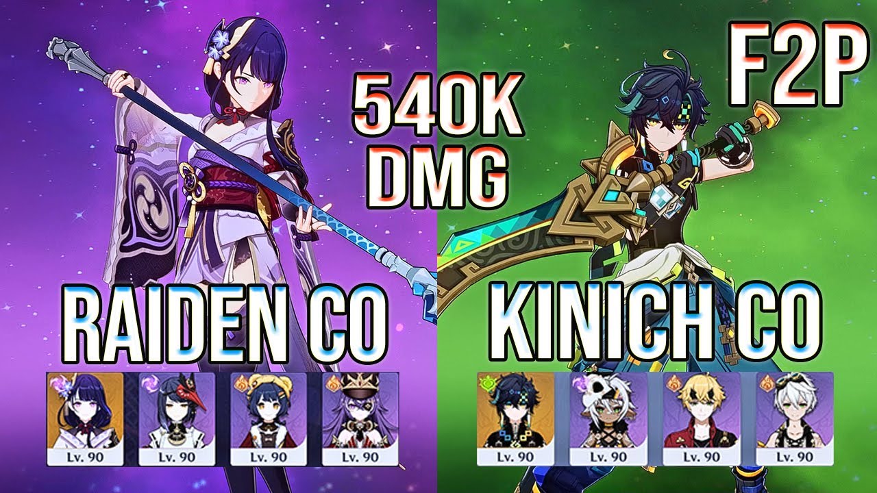 F2P Raiden C0 & Kinich C0 Best Team F2P!? Spiral Abyss Floor 12 Genshin Impact