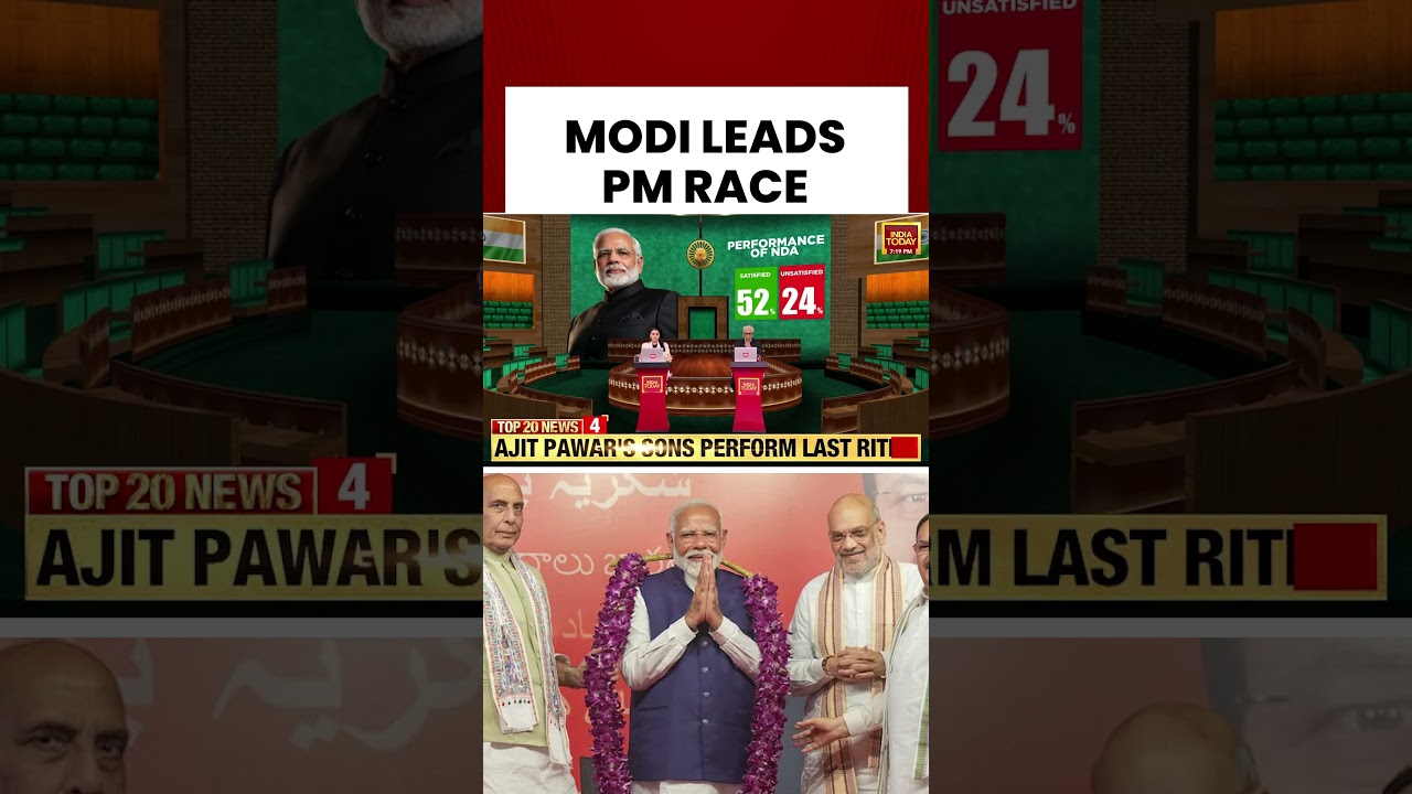 #pmmodi Top Choice with 55% Support | 57% Rate Performance as Good: #moodofthenation Survey