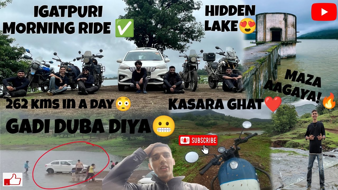 KASARA GHAT|IGATPURI|NASHIK|SUNDAY MONSOON RIDE|HIDDEN LAKE|HUNTER 350|262 KMS|GADI DUBA DIYA|XPULSE