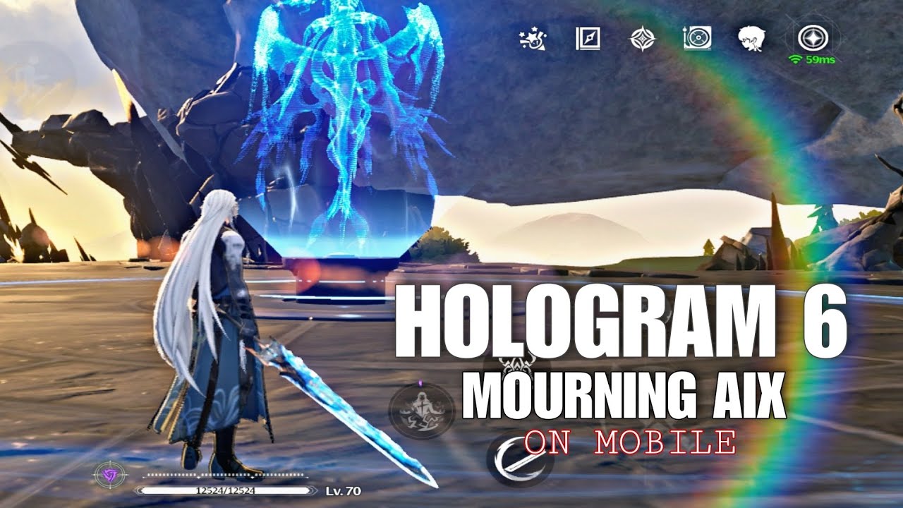 Wuthering Waves - Mourning Aix Hologram 6 Solo Calcharo No Hit Gameplay!