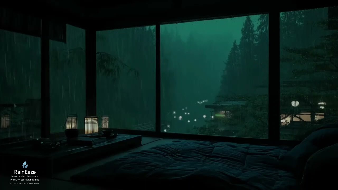 FALL ASLEEP FAST - Rain Ambience for Deep Sleep & Study | Calm Mind | Stress Relief