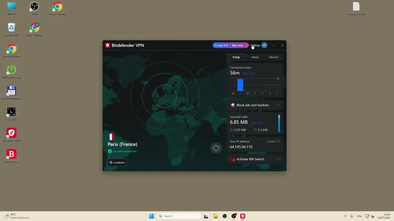 Bitdefender VPN &ndash; How to Enable or Disable Anti-Tracker
