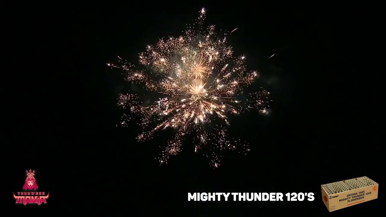 Mighty Thunder 120-Schuss-Feuerwerk-Verbund von GEISHA