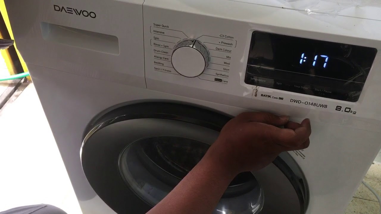 tutorial mesin cuci daewoo