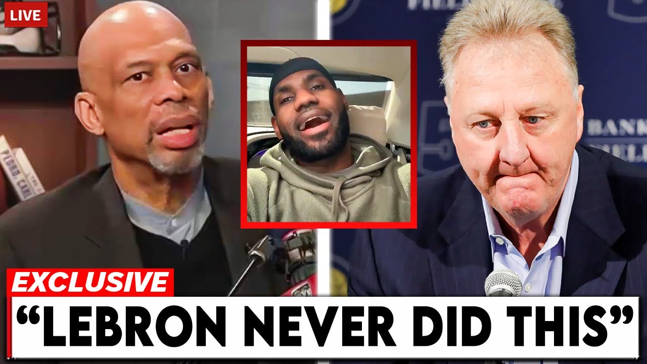 Kareem Just Said What No One Dared About Larry Bird and LeBron James