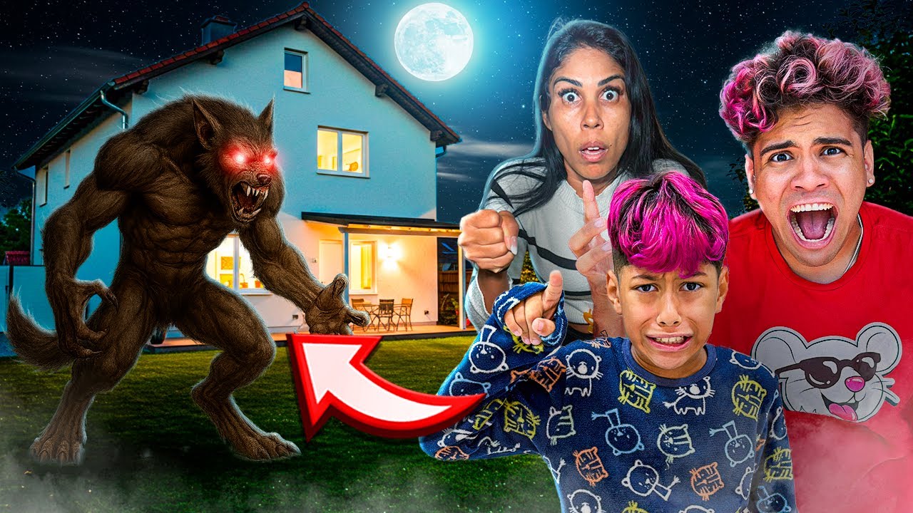 TEM UM LOBISOMEM NO TELHADO DA NOSSA CASA😱 *Robson Abreu e Richard Abreu
