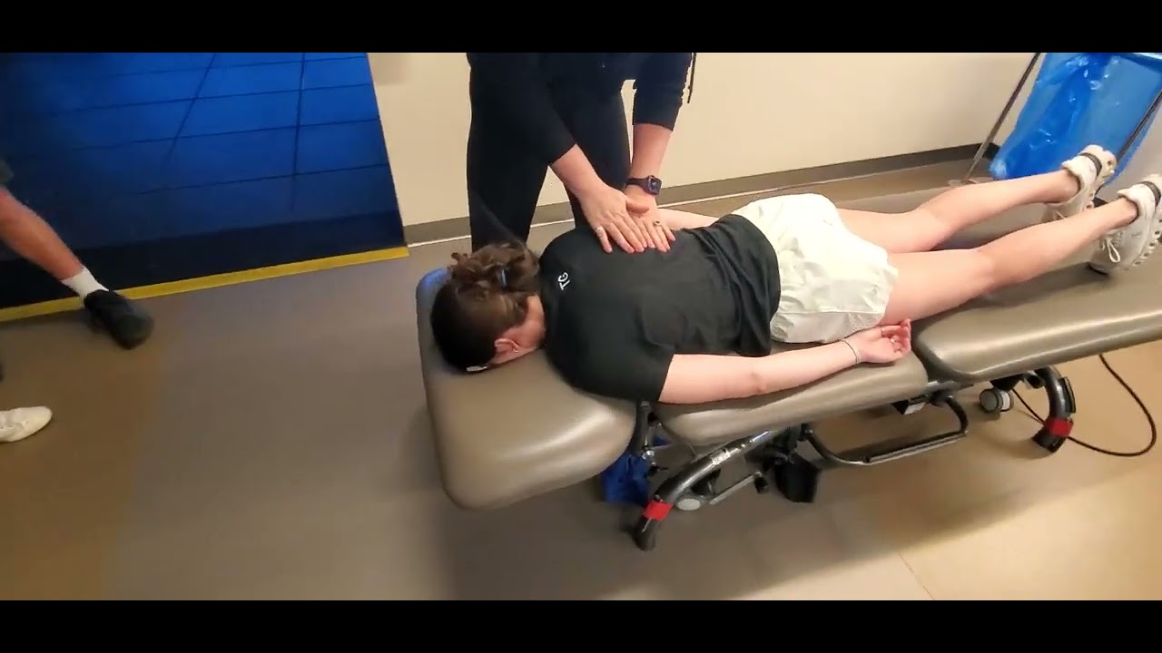 HVLA - Prone Mid Thoracic Posterior - Anterior Thrust Mobilization