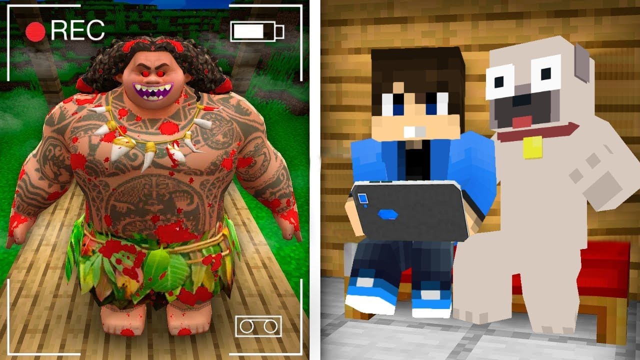 MIT KERES MAUI EXE A VAIANA 2 BŐL AZ AJTÓM ELŐTT A MINECRAFTBAN!