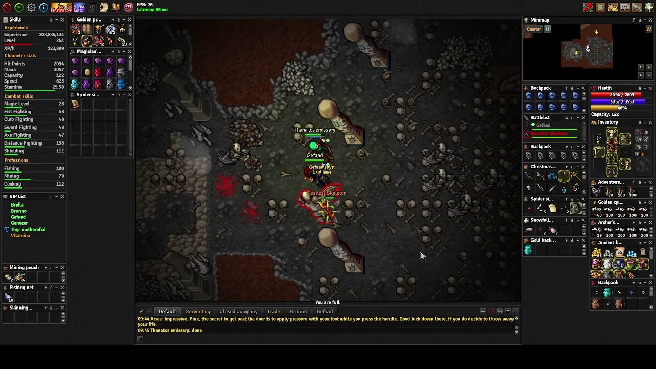 Medivia - Lightbringer faction - Undead Dragon task