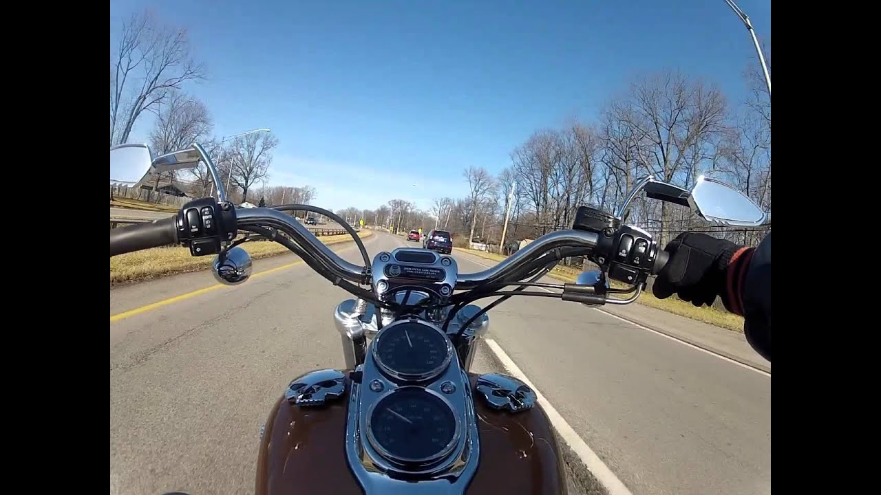 Ride to school in a 2008 HD Low Rider