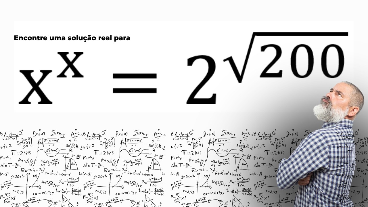 ESSA EQUAÇÃO PARECE SER IMPOSSÍVEL DE SER RESOLVIDA!