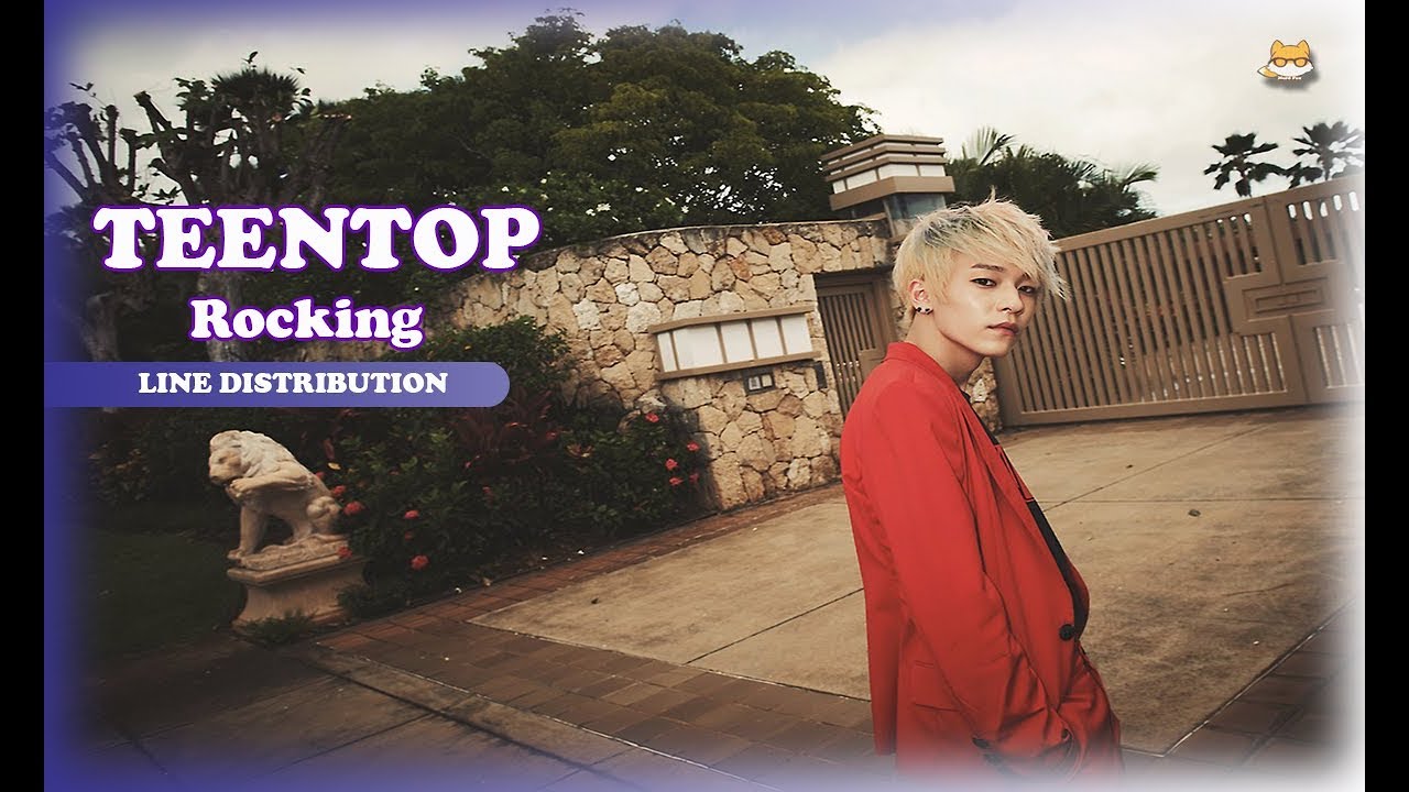 Line Distribution: TeenTop - Rocking (Color Coded)