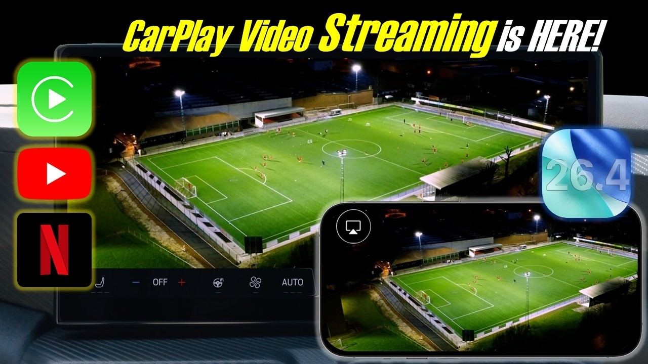 Apple CarPlay Video Update: Watch YouTube & Netflix in Your Car! (iOS 26.4)