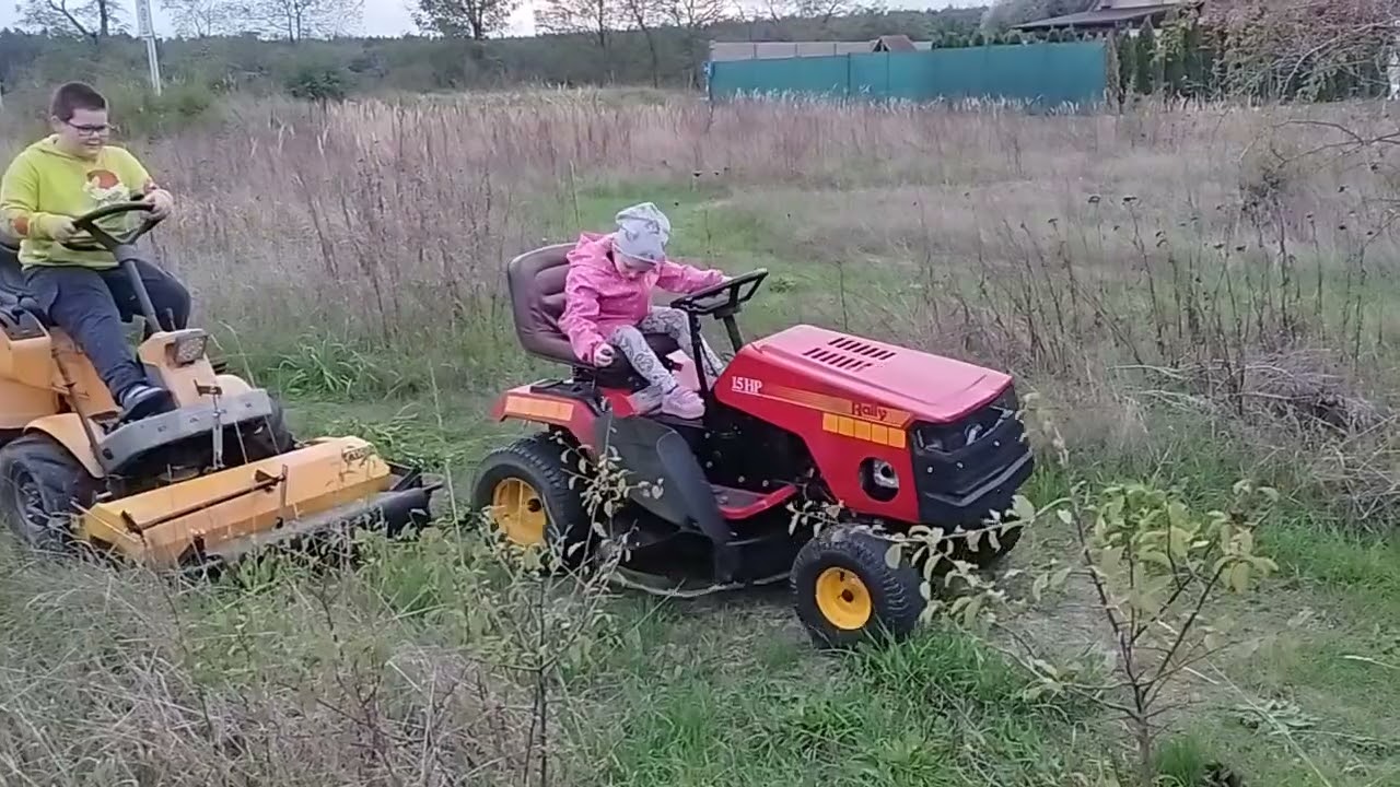sekání trávy Břeclav ..děti moje se učí 👍