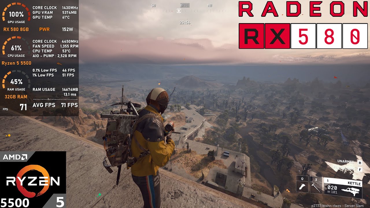RX 580 8GB + Ryzen 5 5500 : ARC Raiders