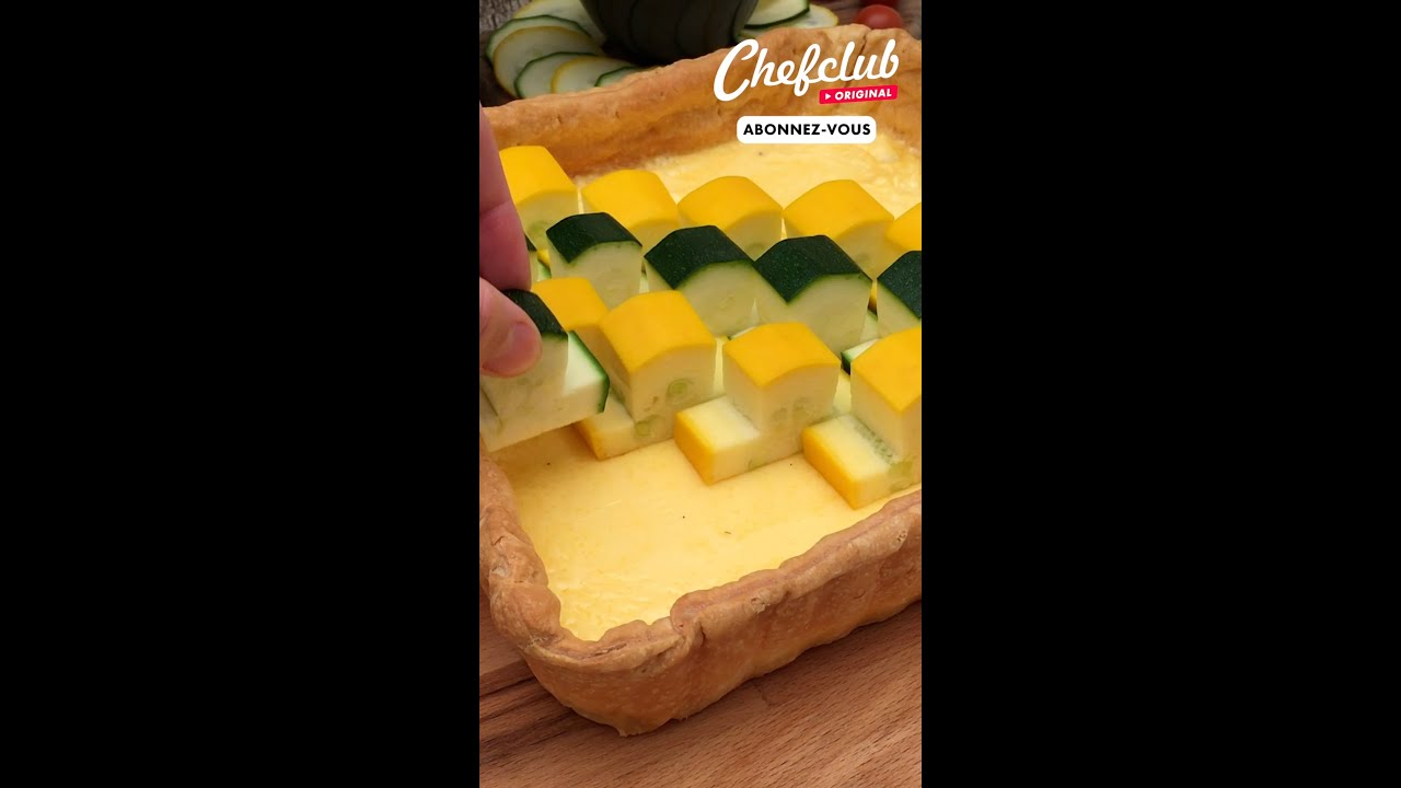 Tarte courgette saumon