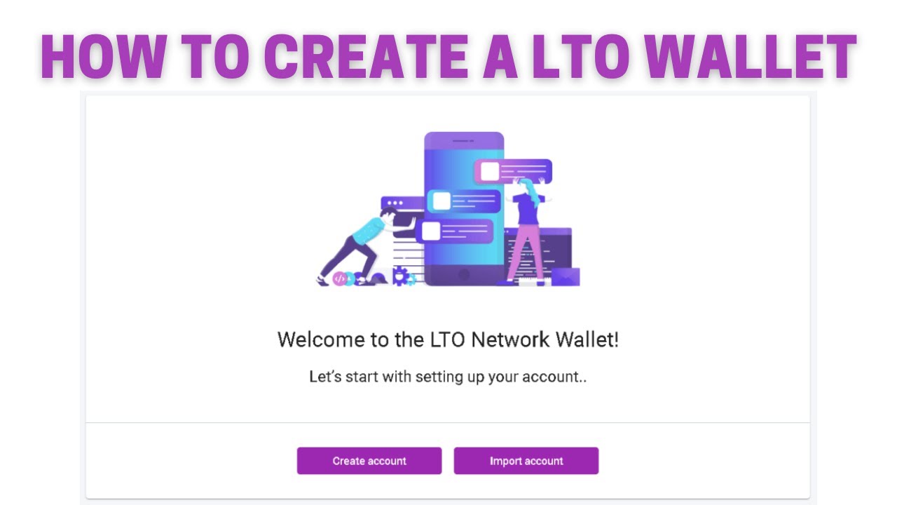 LTO network - How To Create an Online LTO Wallet