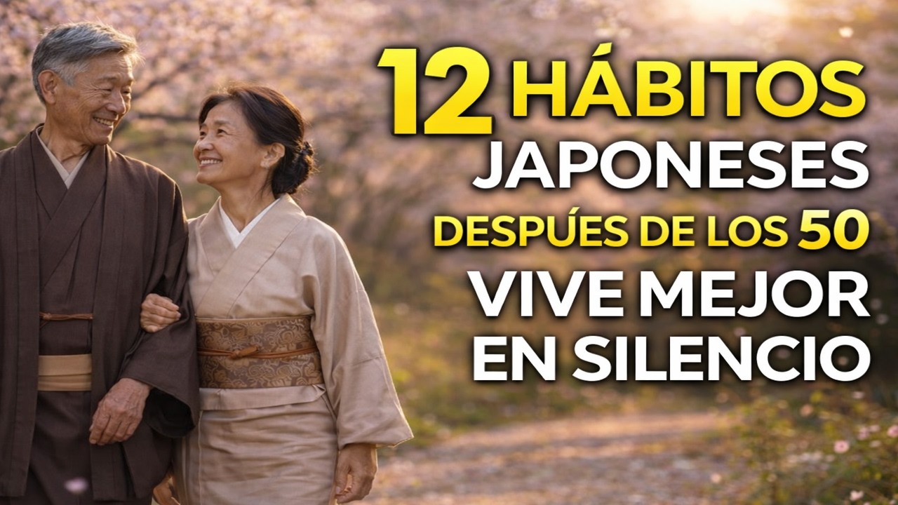12 Hábitos JAPONESES después de los 50 que Transforman tu Vida en SILENCIO (Vive Mejor con la Edad)