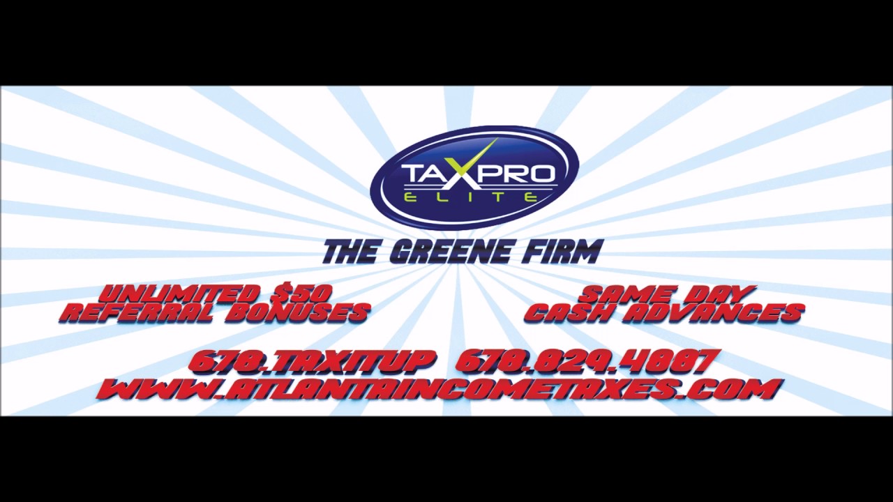 TaxPro Elite: The Greene Firm Atlanta Income Taxes