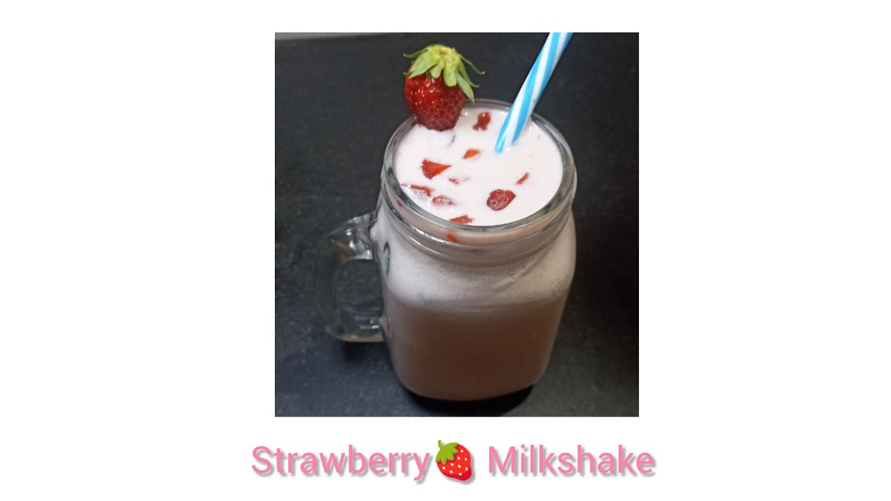 Strawberry milkshake 🍓