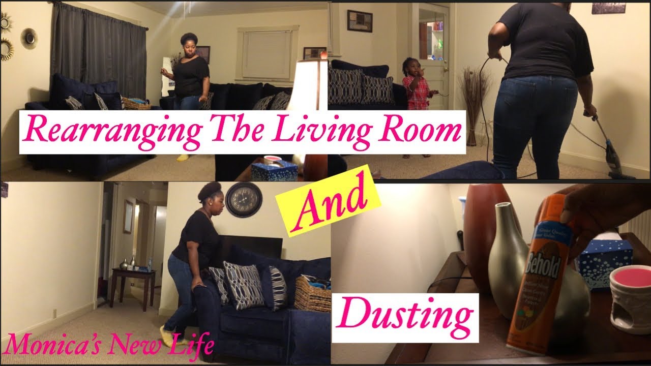Clean With Me: Living Room Makeover | Rearranging Furniture | Dusting