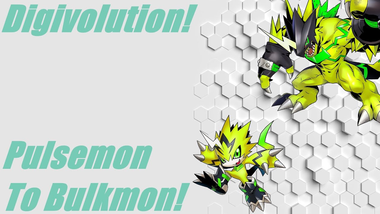 Digivolution! Pulsemon digivolve to Bulkmon!