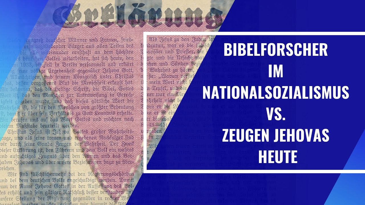Bibelforscher im Nationalsozialismus - KEINE legitime kollektive Vertretung durch Jehovas Zeugen
