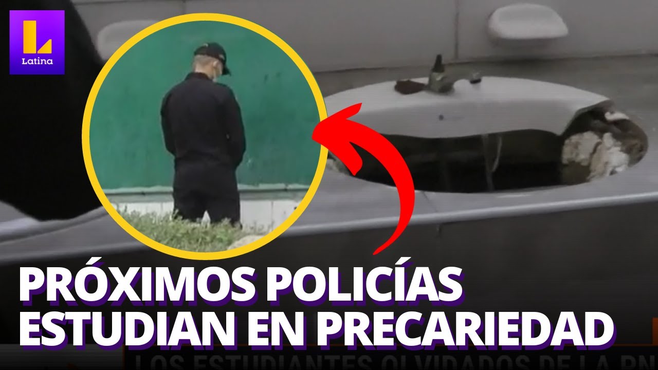 Estudiantes de Policía estudian en lugares precarios y nauseabundos