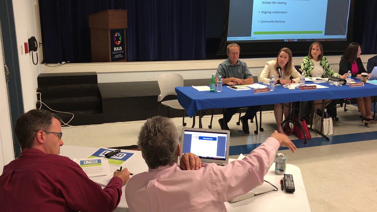 BCS Part 2 - BCS Board members question the visiting LASD trustees, Oct. 1, 2018