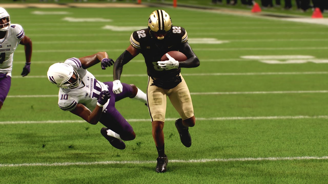 Purdue responds with big plays in 4th quarter to beat Northwestern in 2030 in CFB 25 dynasty mode