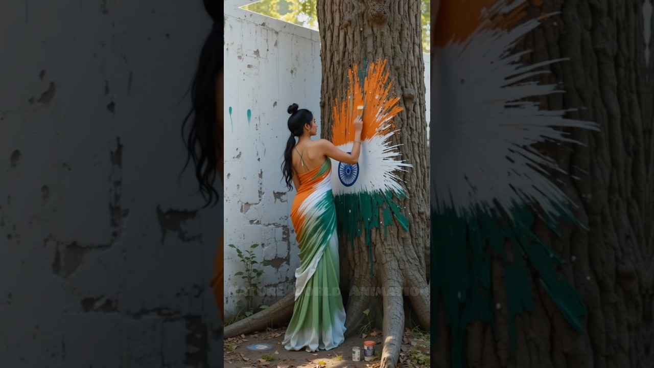 Independence Day 2025 Painting Challenge #independenceday #painting #ai #animation