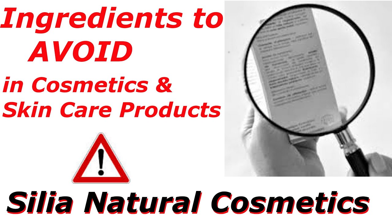 Ingredients to avoid in cosmetics!