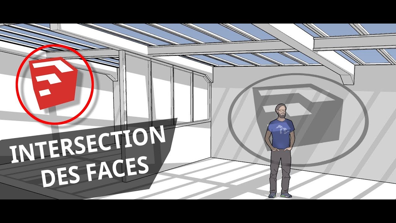 intersection des faces / SketchUp / Fr